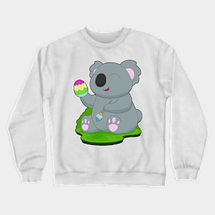 Koala Easter Easter Egg Painting Crewneck Sweatshirt